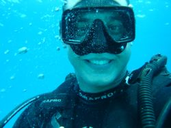 Cheese!!!! Taken on a shore dive in Curacao. by Kelly N. Saunders 